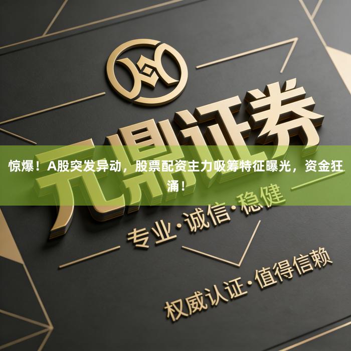 惊爆！A股突发异动，股票配资主力吸筹特征曝光，资金狂涌！