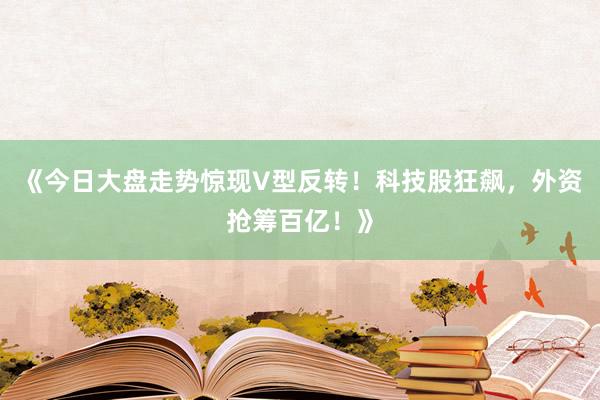 《今日大盘走势惊现V型反转！科技股狂飙，外资抢筹百亿！》